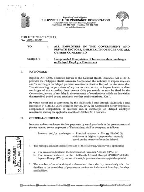 PhilHealth Circular 2016.